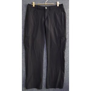 Patagonia Pants Women 8 Black Tribune 31" Cargo Zip Hiking Camping Fishing EUC